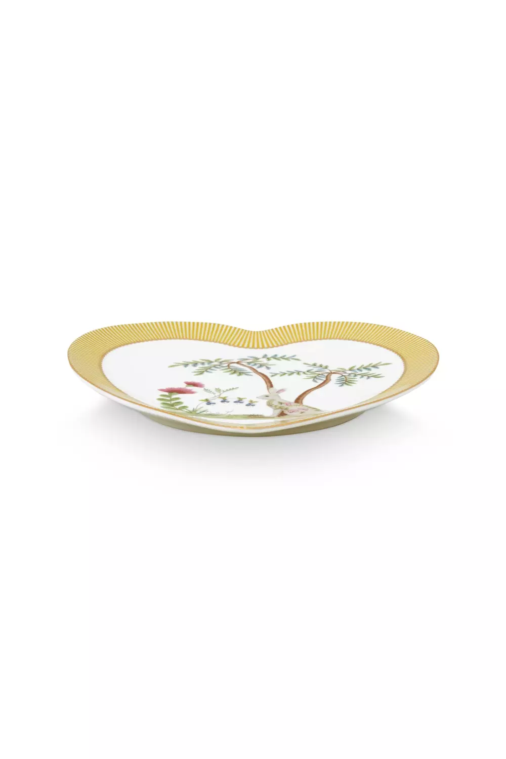 Set/2 Heart Shape Plates La Majorelle Yellow 21.5cm