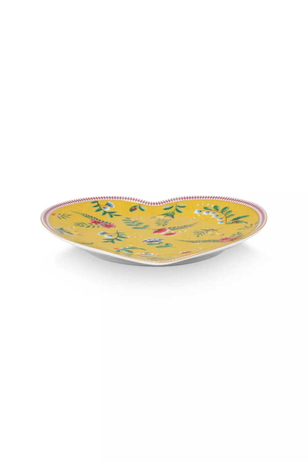 Set/2 Heart Shape Plates La Majorelle Yellow 21.5cm