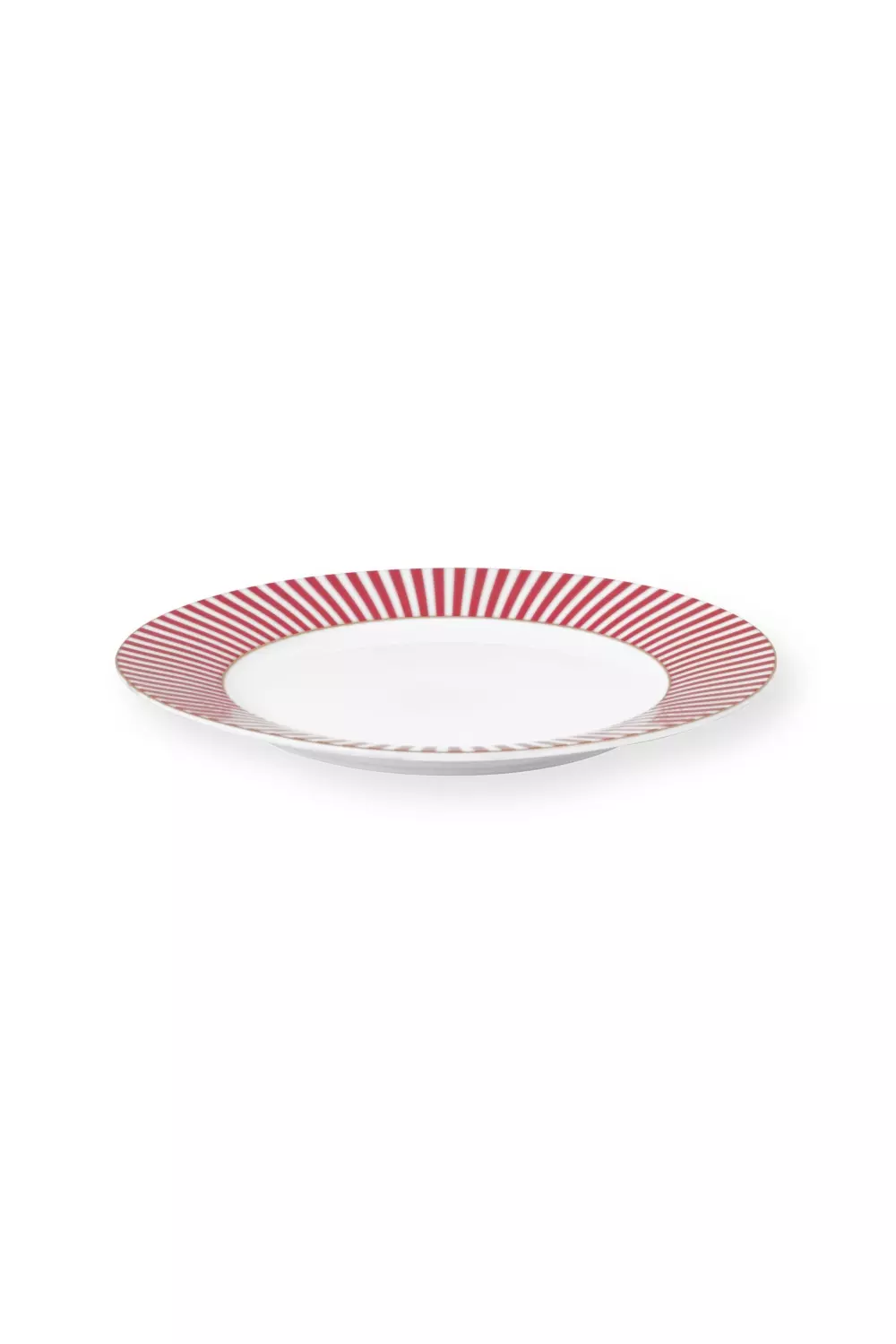 Plate Royal Stripes Dark Pink 21cm