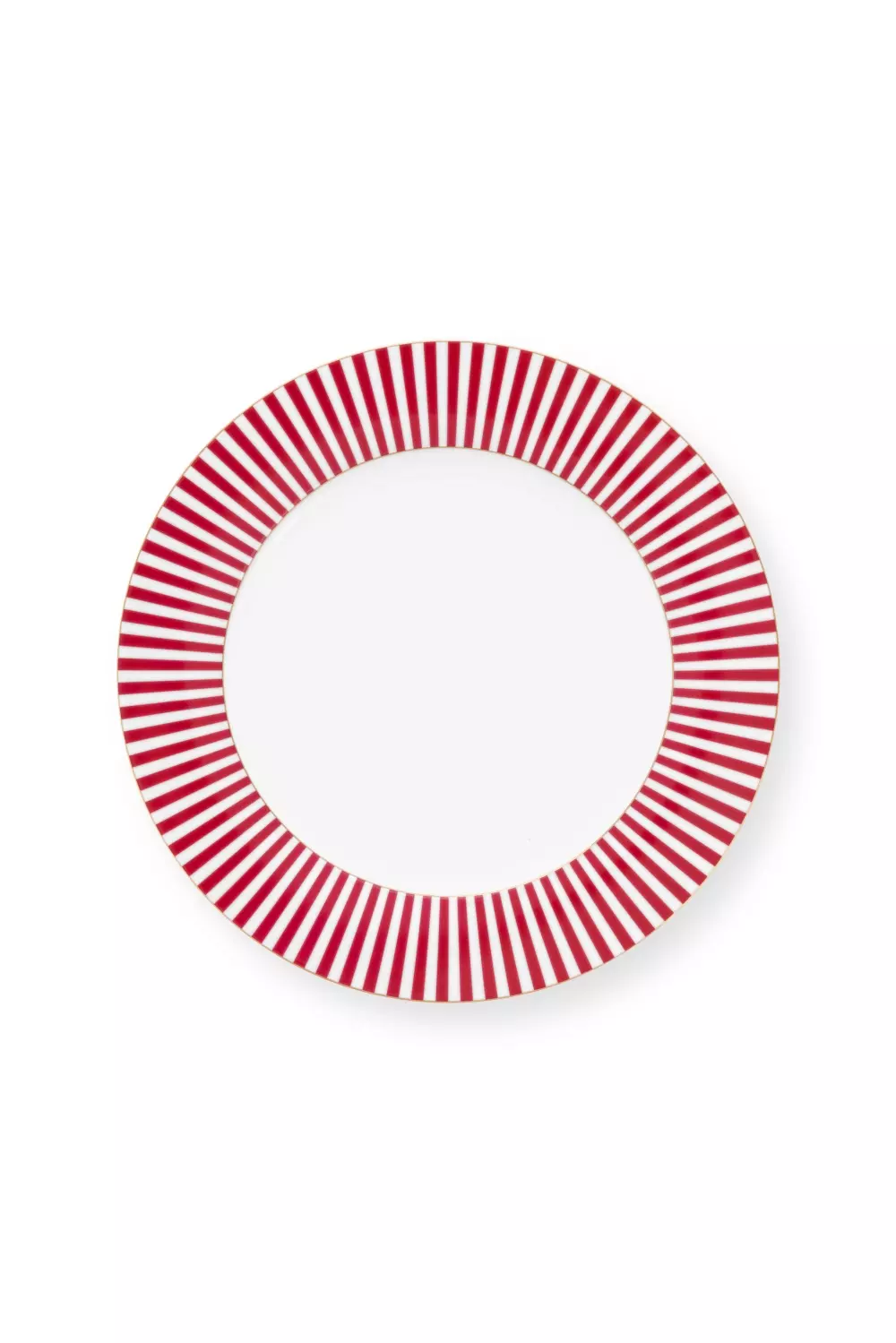 Plate Royal Stripes Dark Pink 26.5cm