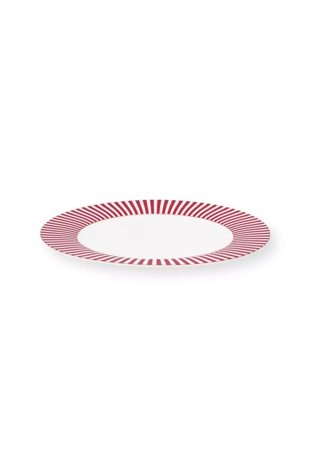 Plate Royal Stripes Dark Pink 26.5cm