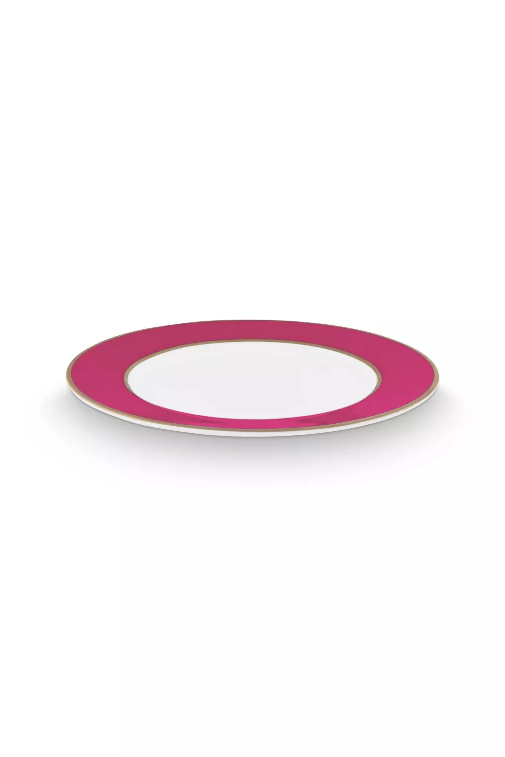 Plate Pip Chique Gold-Pink 17cm