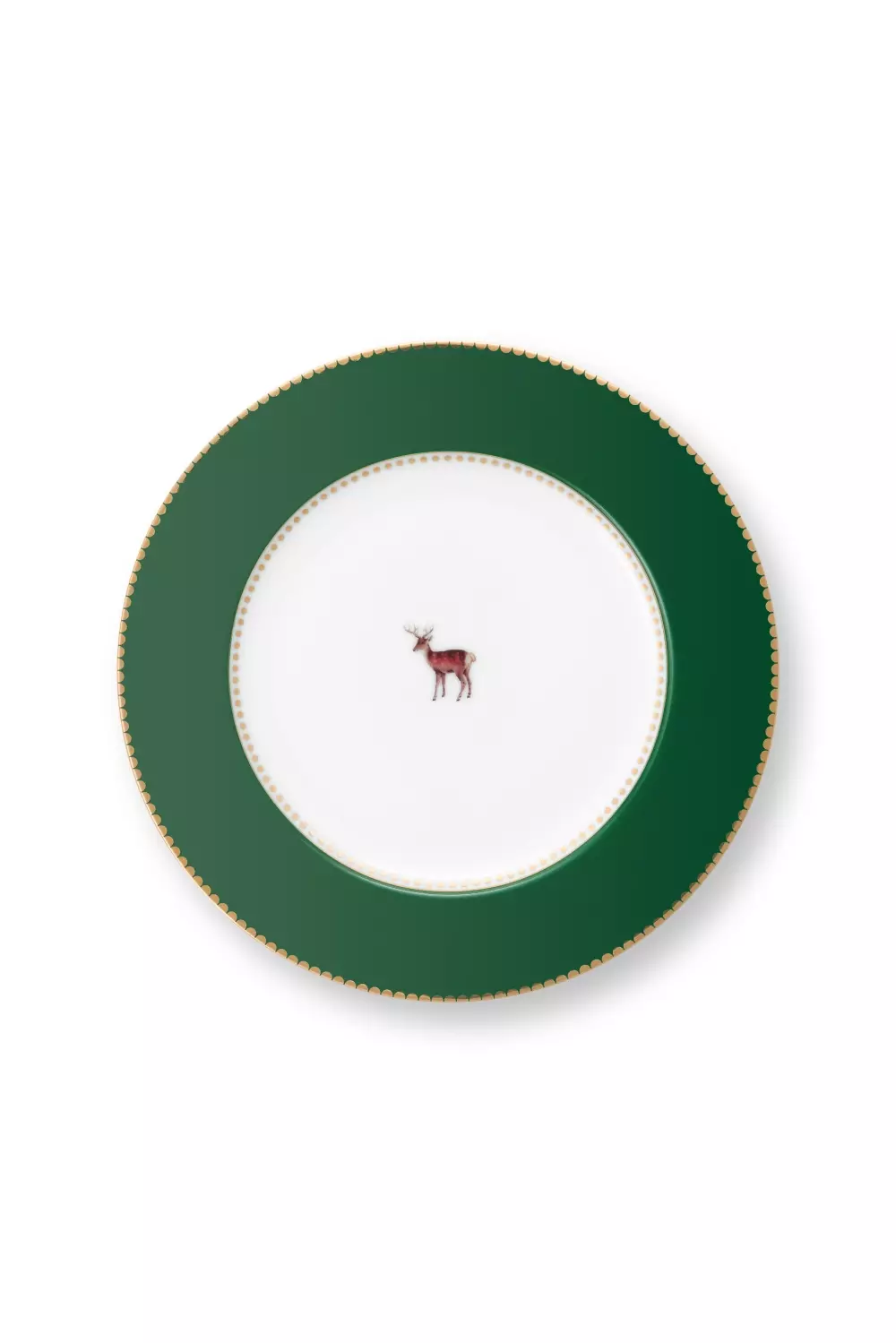 Plate Love Birds Dark Green 17cm