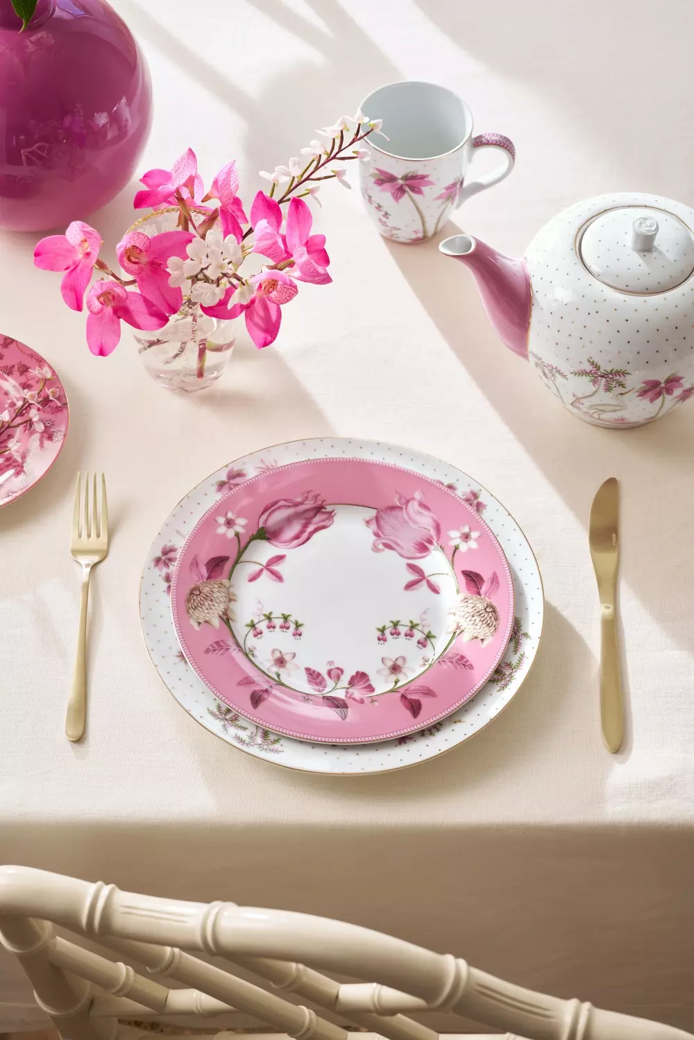 Plate Jolie Tulip Pink 23cm