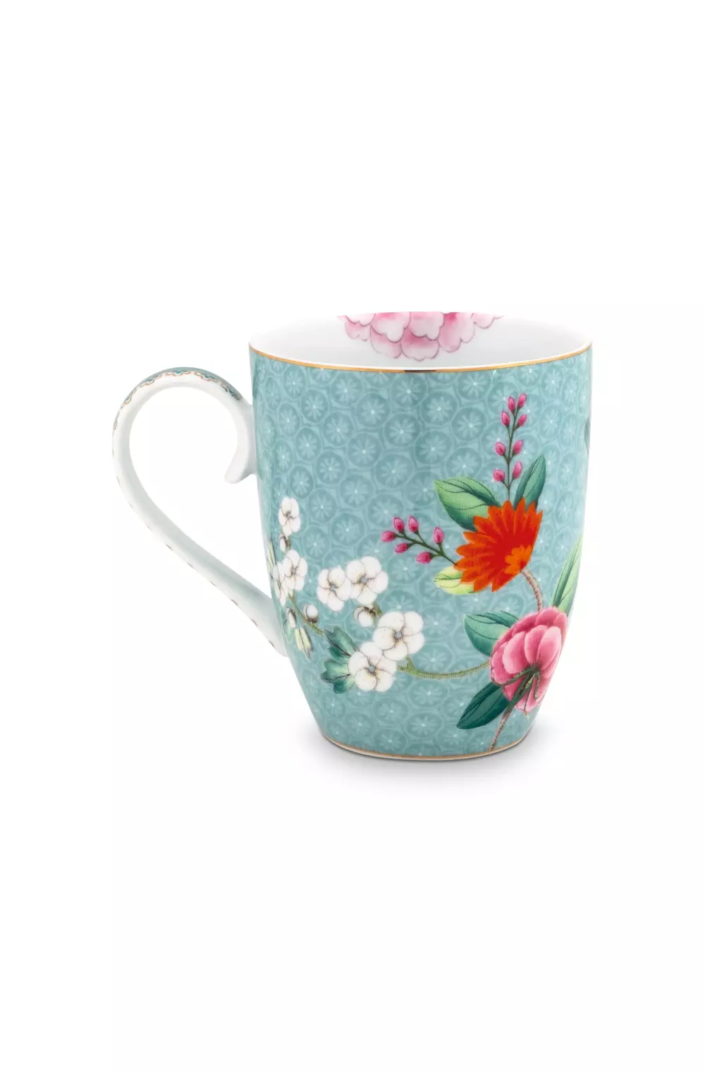 Mug Large Blushing Birds Blue 350ml