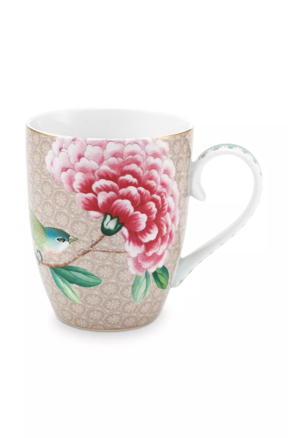 Mug Large Blushing Birds Khaki 350ml