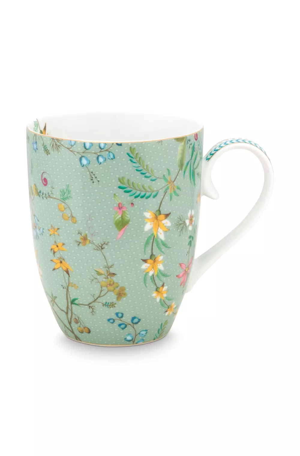 Set/2 Mugs Large Jolie Flowers Blue 350ml