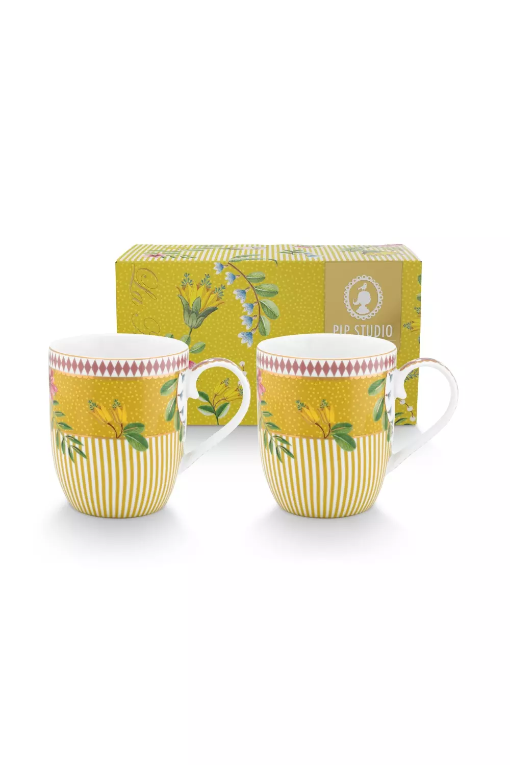 Set/2 Mugs Small La Majorelle Yellow 145ml