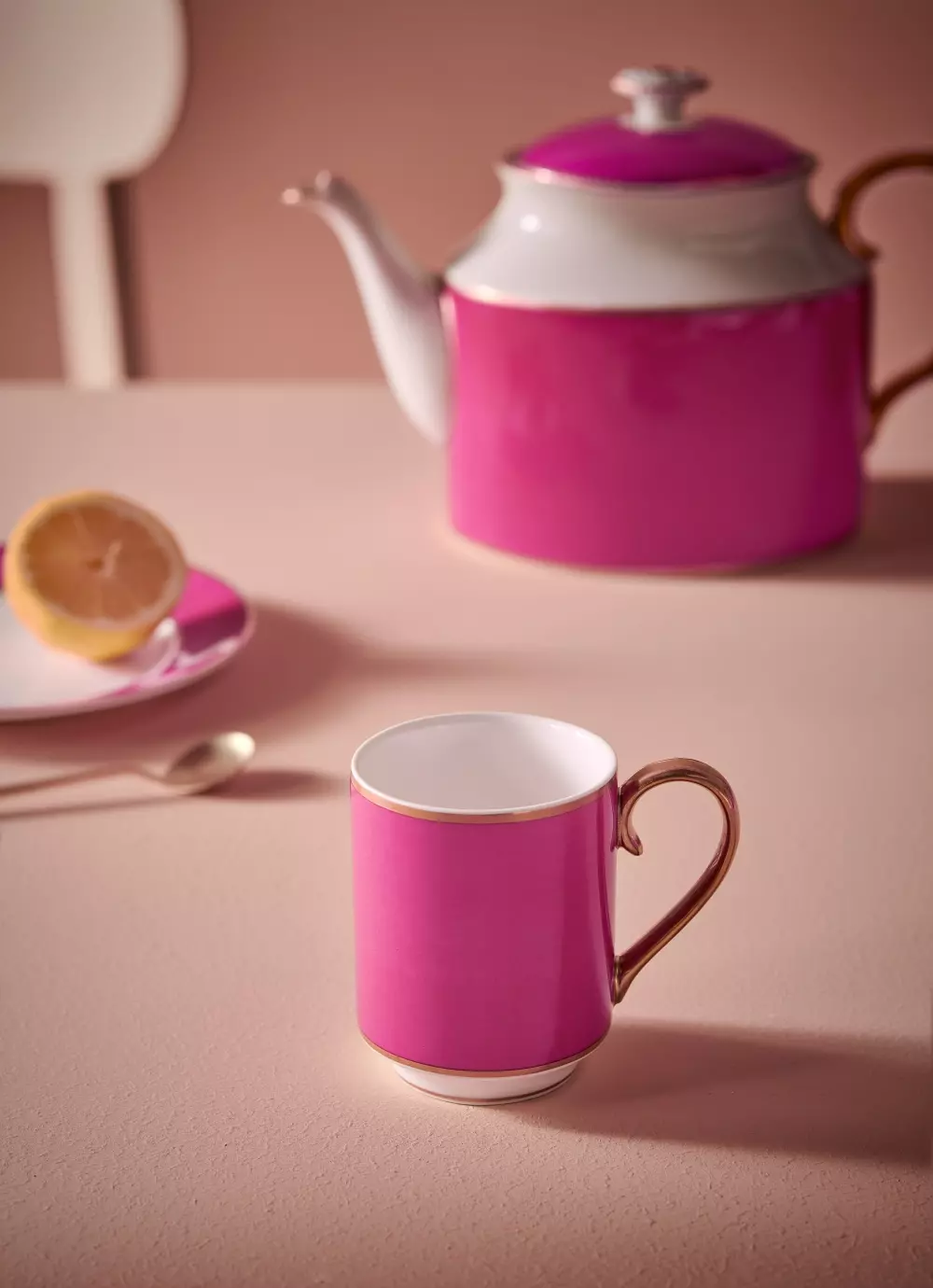 Mug Small with Ear Pip Chique Gold-Pink 250ml