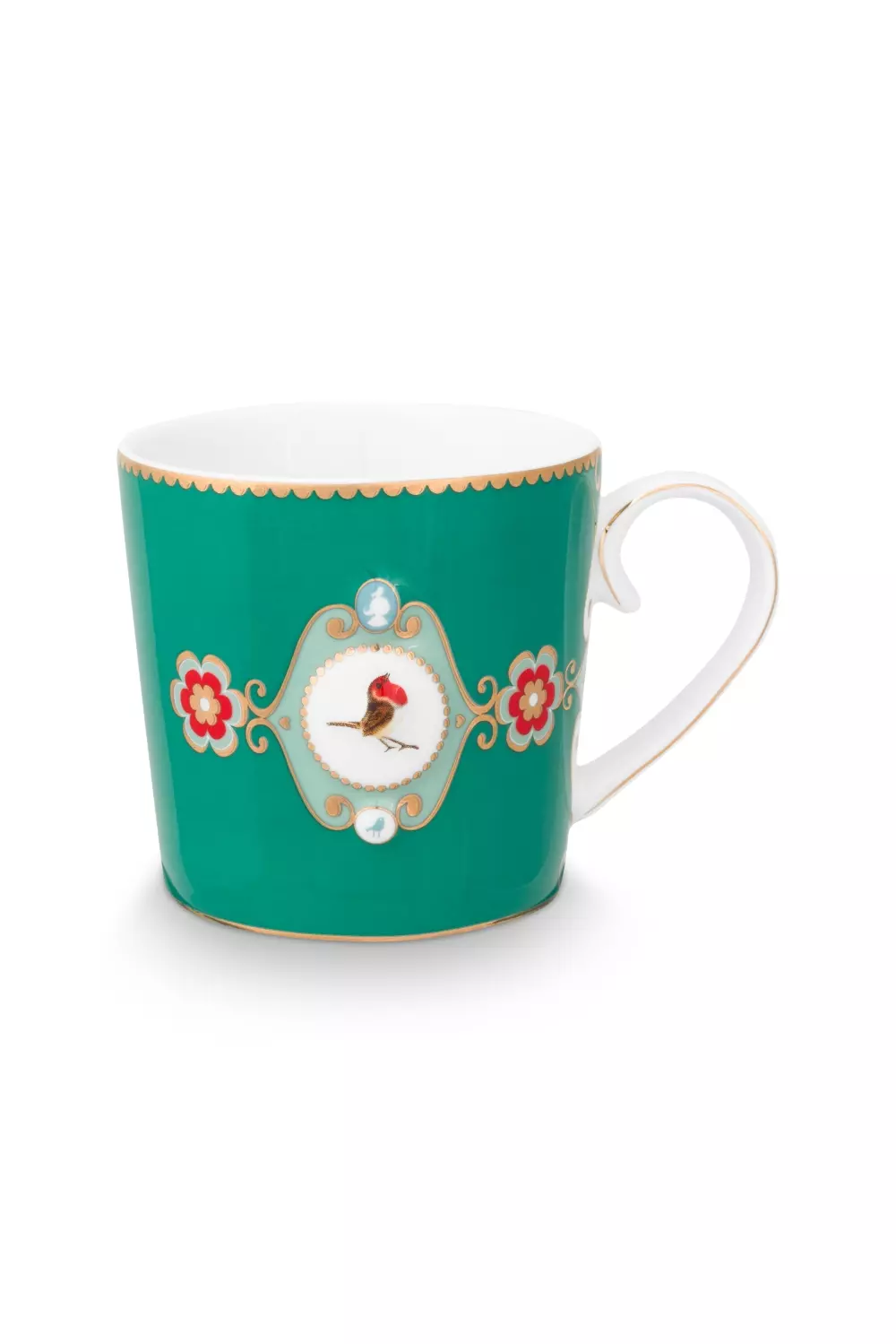 Mug Small Love Birds Medallion Emerald 150ml