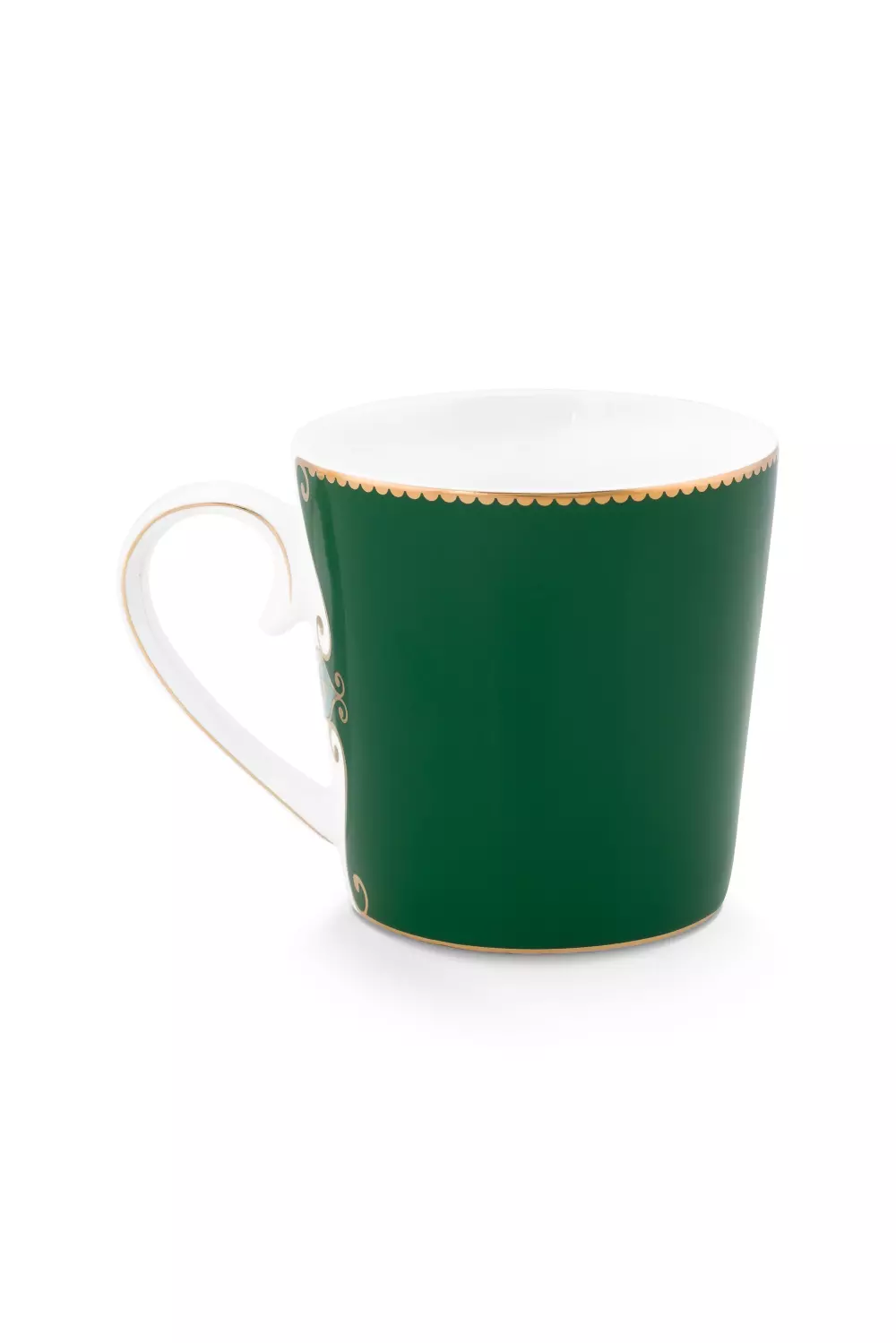 Mug Large Love Birds Medallion Dark Green 250ml