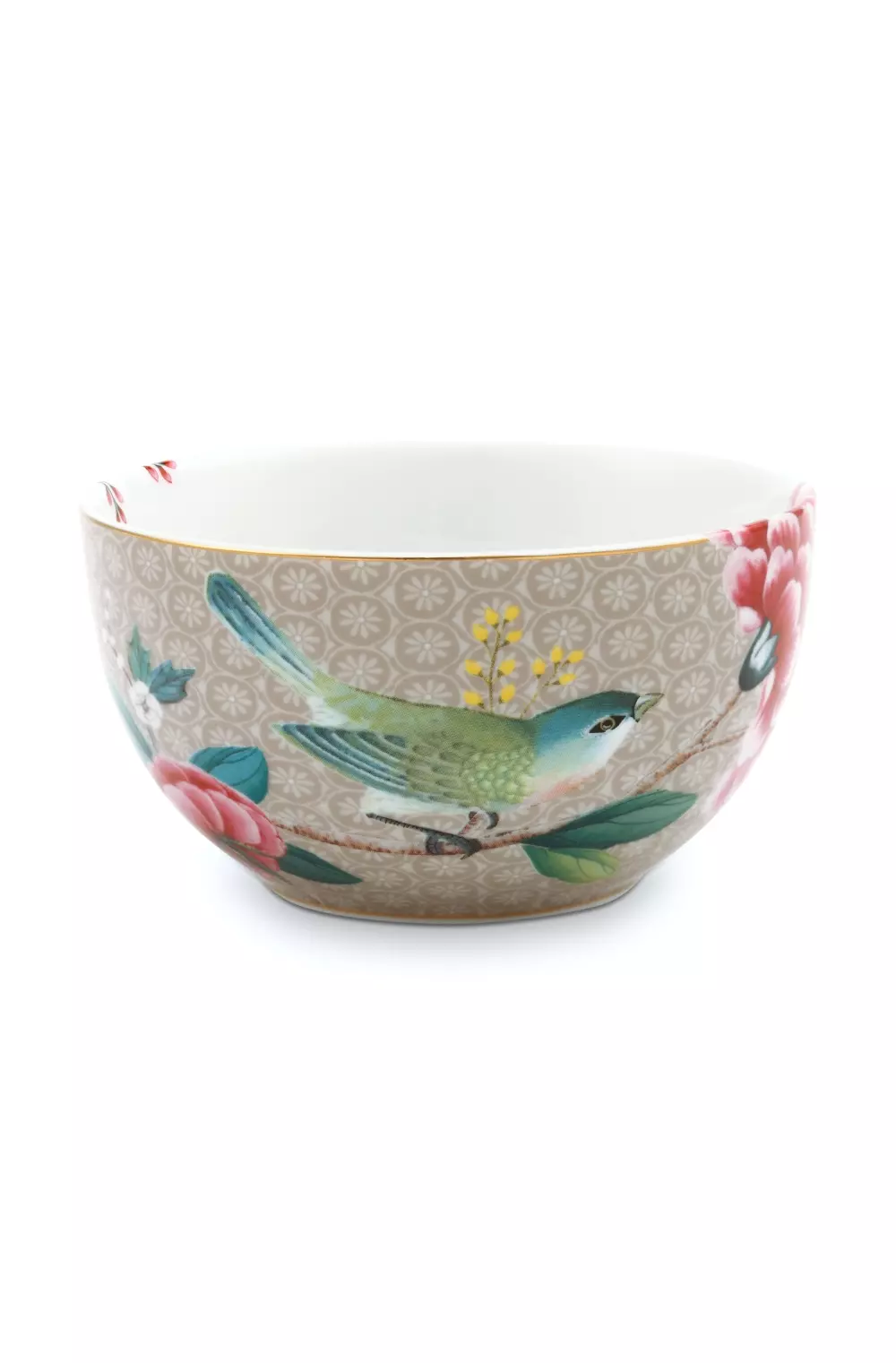 Bowl Blushing Birds Khaki 12cm