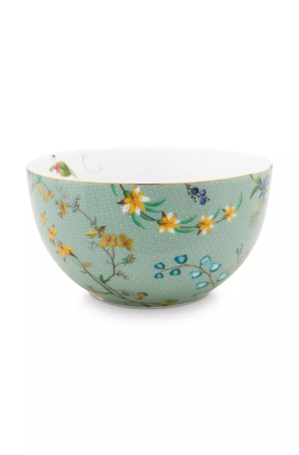 Bowl Jolie Flowers Blue 12cm, 8720195366317, 51.003.168, Kjøkken, Serviser, Pip Studio, New Edition Home bv