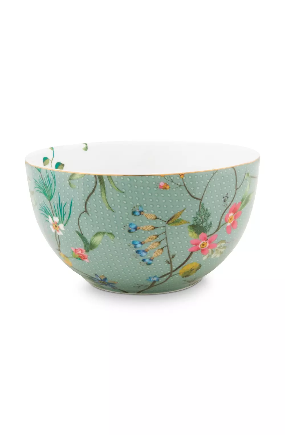 Bowl Jolie Flowers Blue 12cm, 8720195366317, 51.003.168, Kjøkken, Serviser, Pip Studio, New Edition Home bv