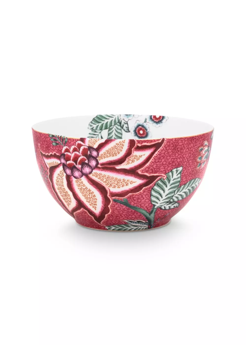 Bowl Flower Festival Dark Pink 15cm, 8720604945966, 51.003.195, Kjøkken, Serviser, Pip Studio, New Edition Home bv