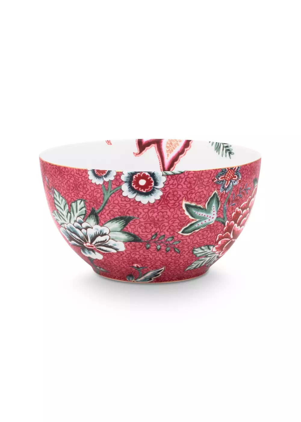 Bowl Flower Festival Dark Pink 15cm, 8720604945966, 51.003.195, Kjøkken, Serviser, Pip Studio, New Edition Home bv