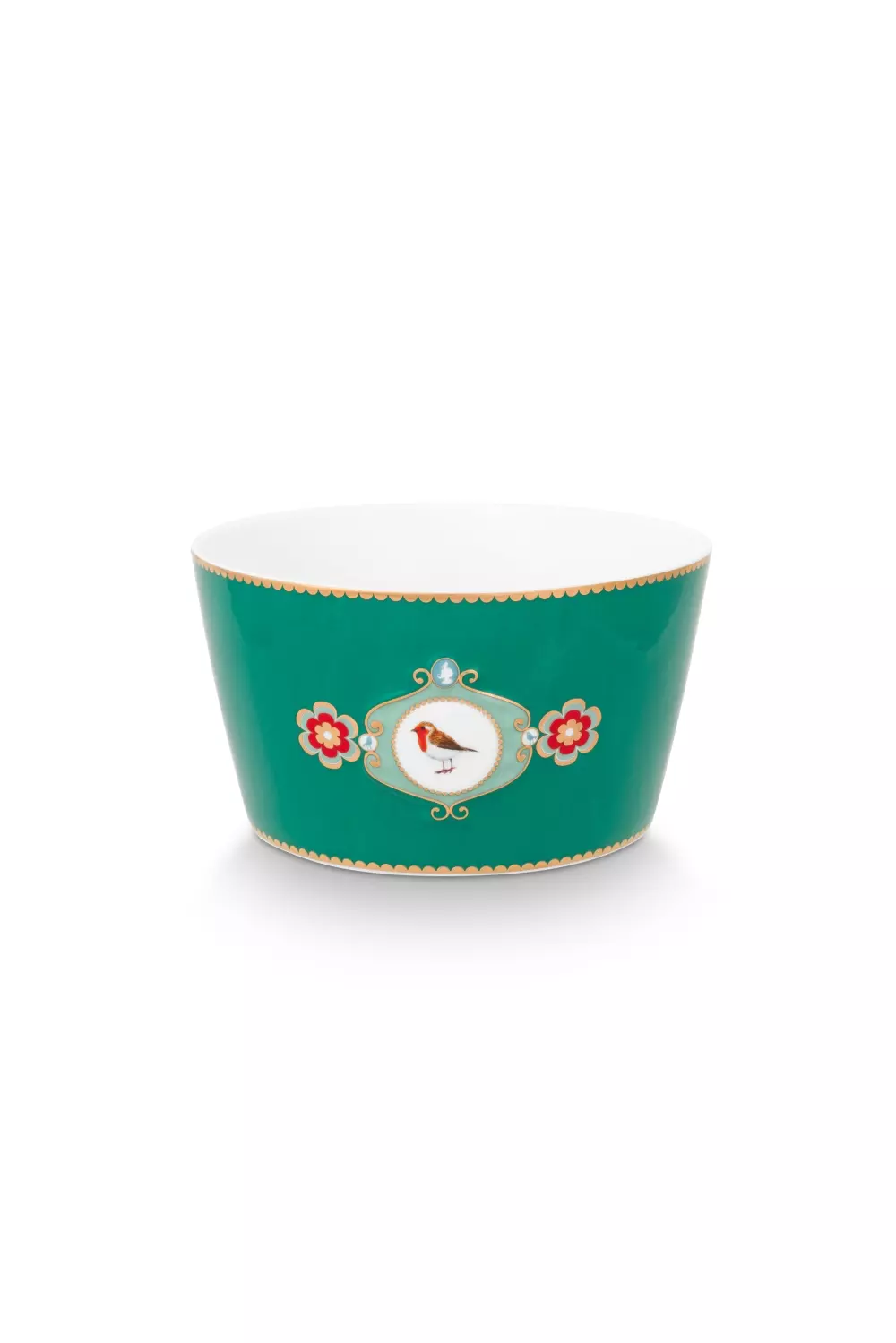 Bowl Love Birds Medallion Emerald 15cm