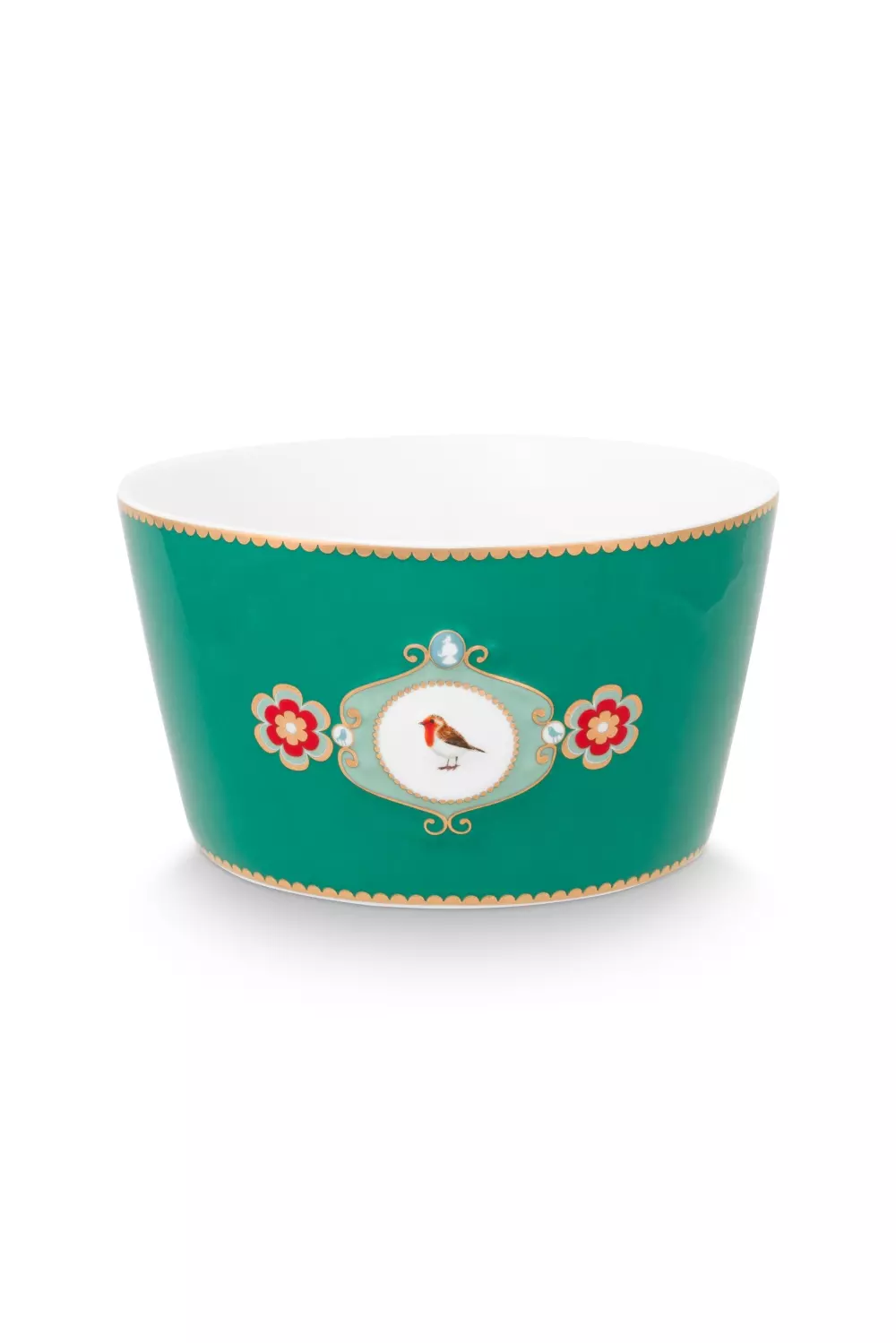 Bowl Love Birds Medallion Emerald 15cm