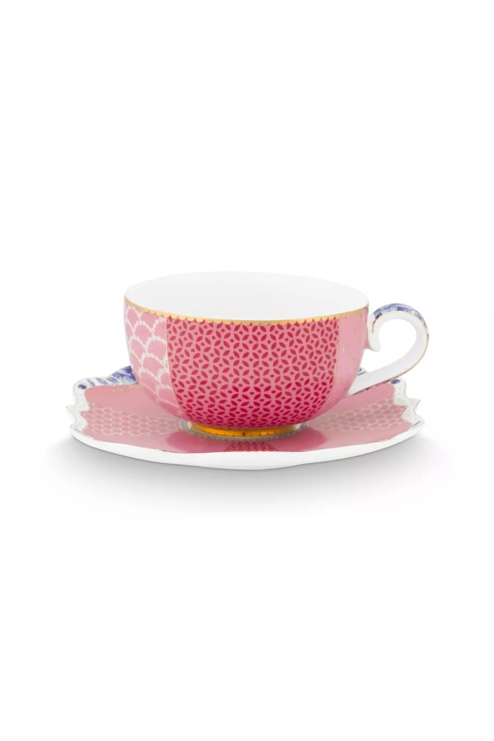 Espresso Cup and Saucer Royal Pink 125ml, 8712269152681, 51.004.026, Kjøkken, Serviser, Pip Studio, New Edition Home bv