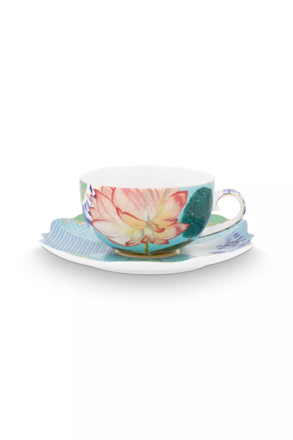 Cup and Saucer Royal Flowers 225ml, 8712269152698, 51.004.027, Kjøkken, Serviser, Pip Studio, New Edition Home bv