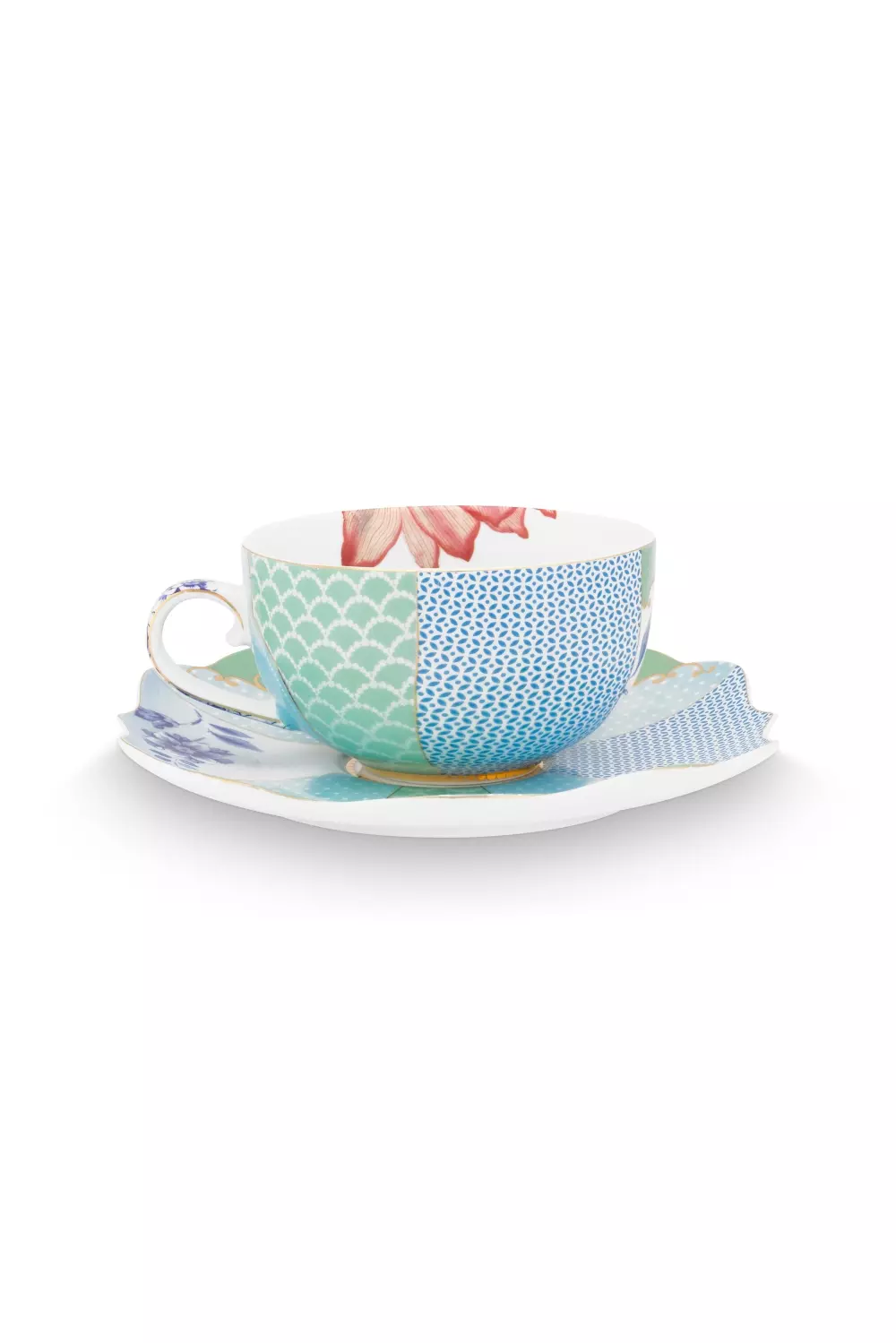 Cup and Saucer Royal Flowers 225ml, 8712269152698, 51.004.027, Kjøkken, Serviser, Pip Studio, New Edition Home bv