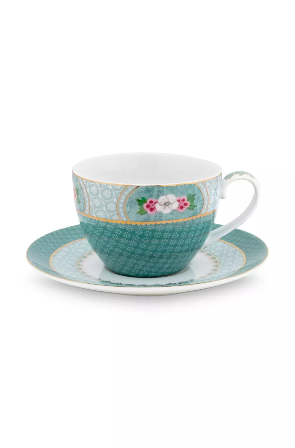 Cup & Saucer Blushing Birds Blue 280ml