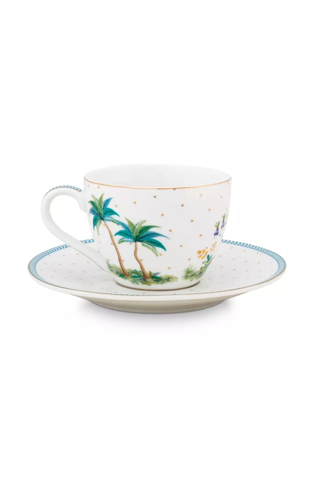 Espresso Cup & Saucer Jolie Dots Gold 120ml