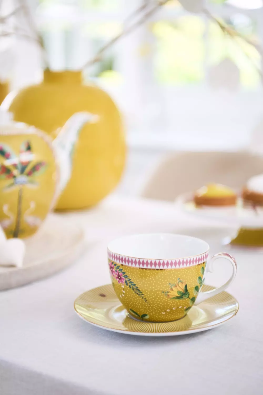 Cup & Saucer La Majorelle Yellow 280ml