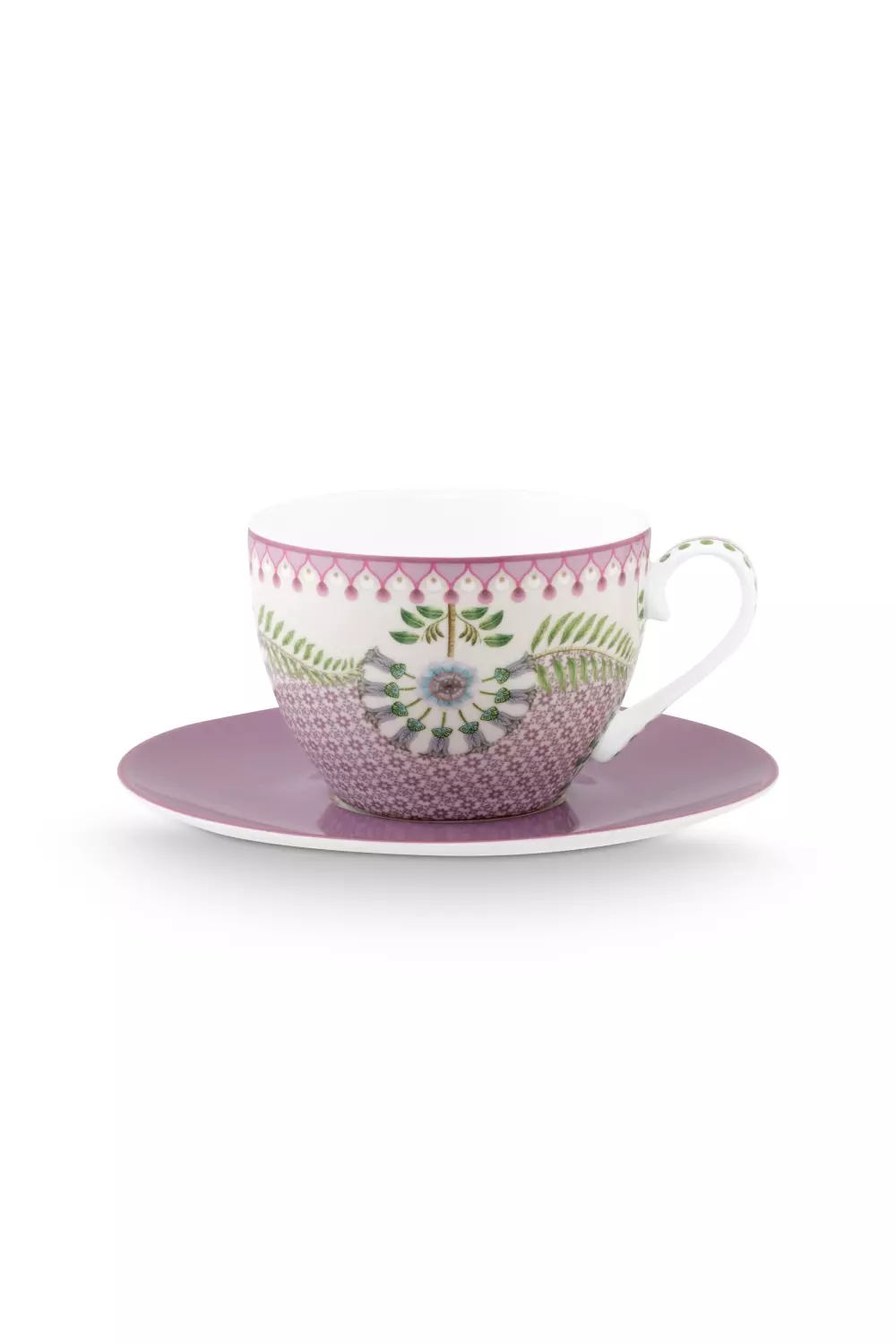 Cup and Saucer Lily&Lotus Tiles Lilac 280ml