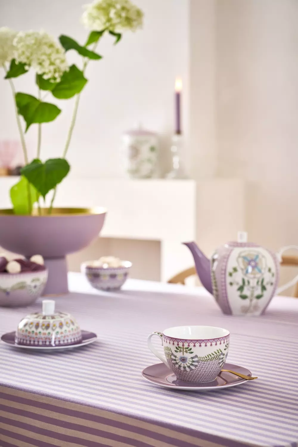 Cup and Saucer Lily&Lotus Tiles Lilac 280ml