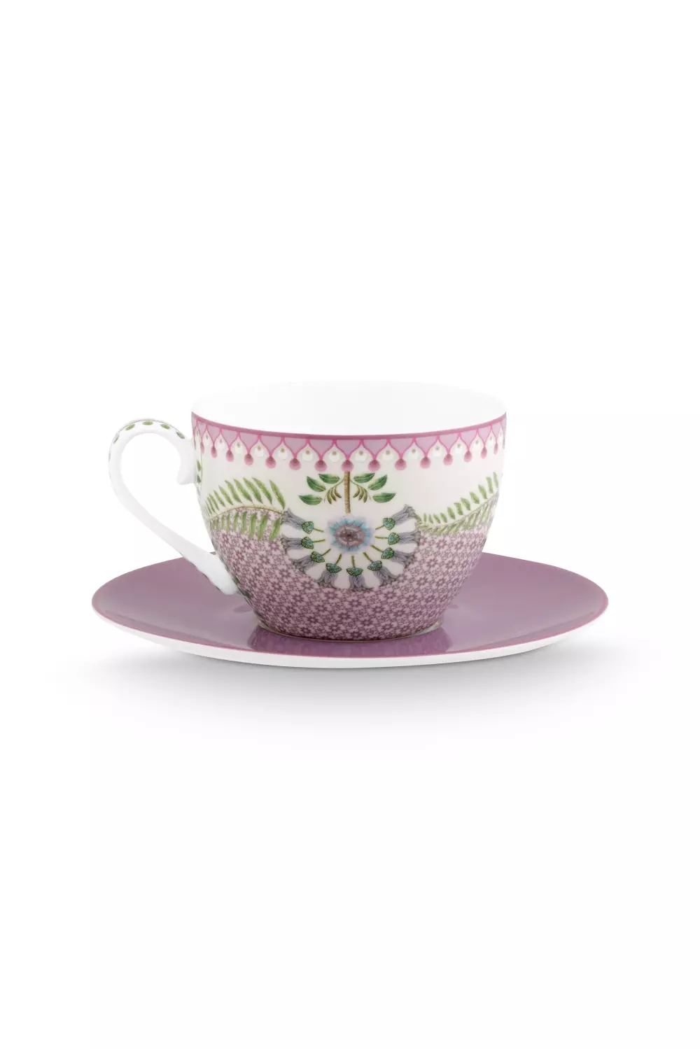 Cup and Saucer Lily&Lotus Tiles Lilac 280ml