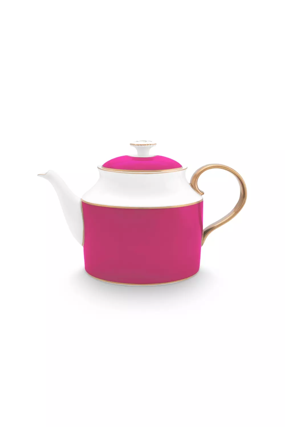 Tea Pot Large Pip Chique Gold-Pink 1.8ltr