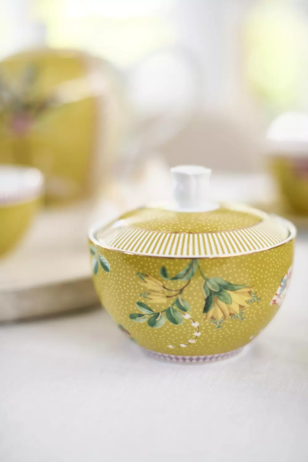 Sugar Bowl La Majorelle Yellow 300ml, 8720812324447, 51.008.043, Kjøkken, Serviser, Pip Studio, New Edition Home bv