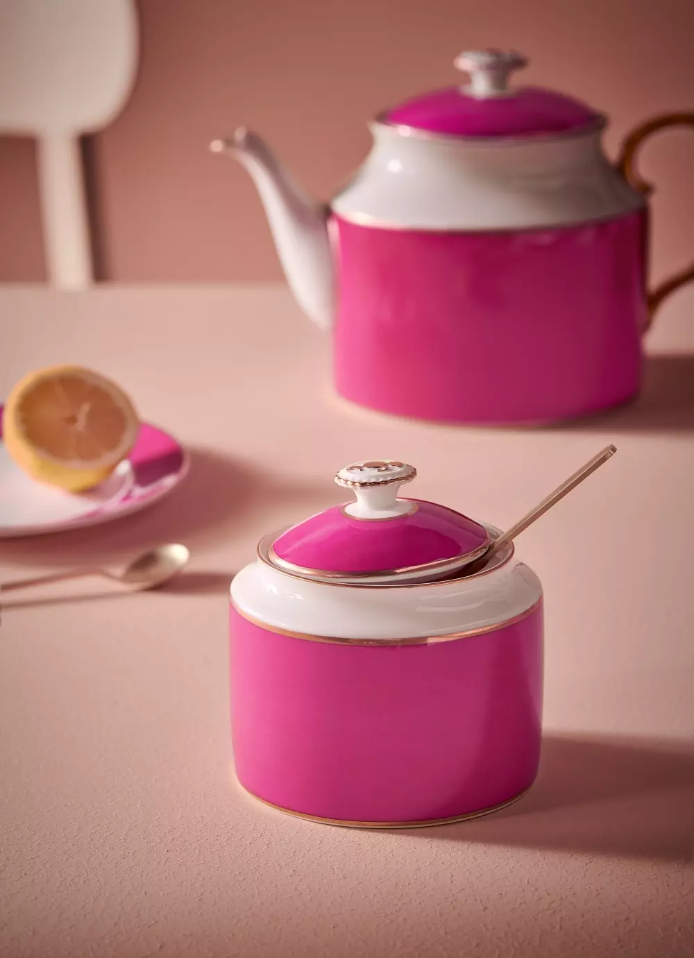 Sugar Bowl Pip Chique Gold-Pink 550ml