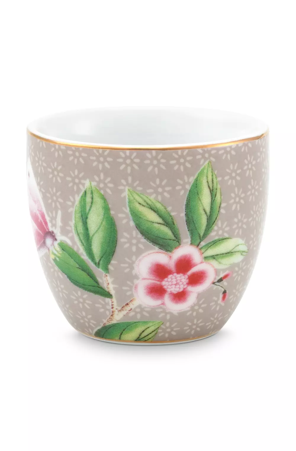 Egg Cup Blushing Birds Khaki