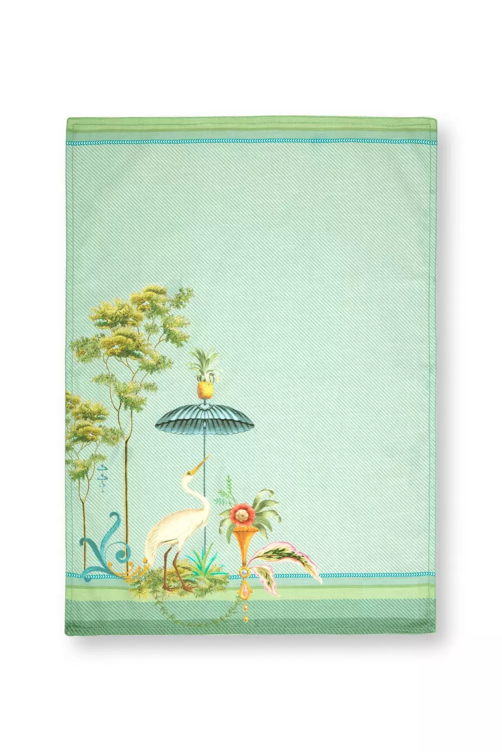 Tea Towel Jolie Heron Big Blue 50x70cm, 8720812326632, 51.031.073, Tekstil, Kjøkkentekstiler, Pip Studio, New Edition Home bv