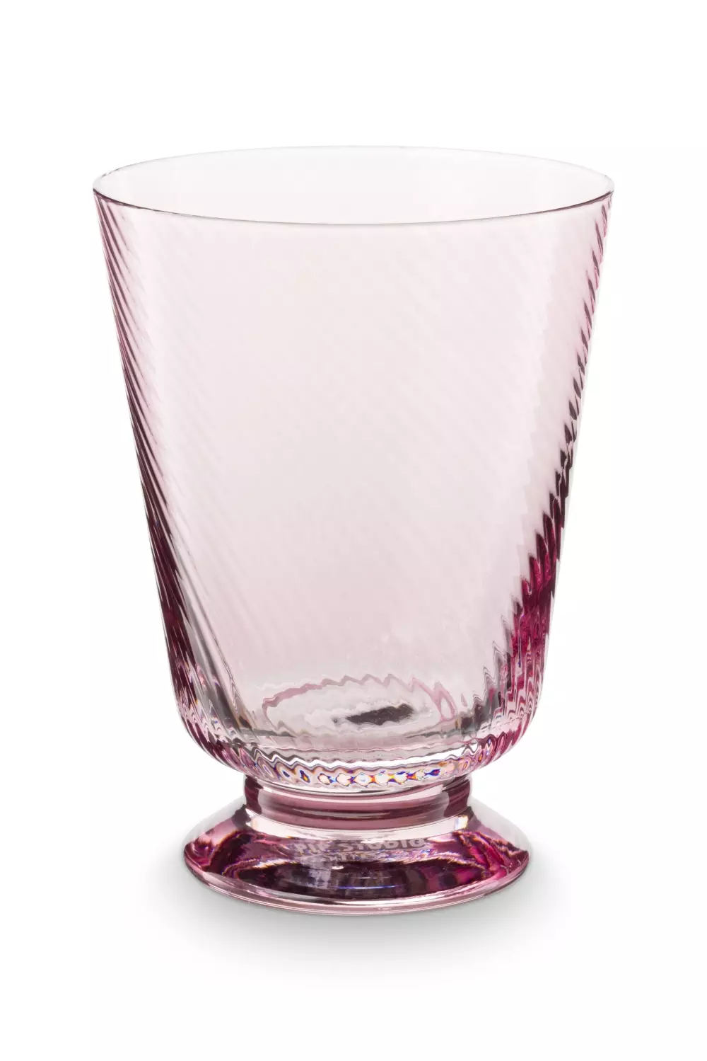 Water Glass Twisted Lilac 360ml, 8720874270805, 51.131.060, Kjøkken, Glass, Pip Studio, New Edition Home bv