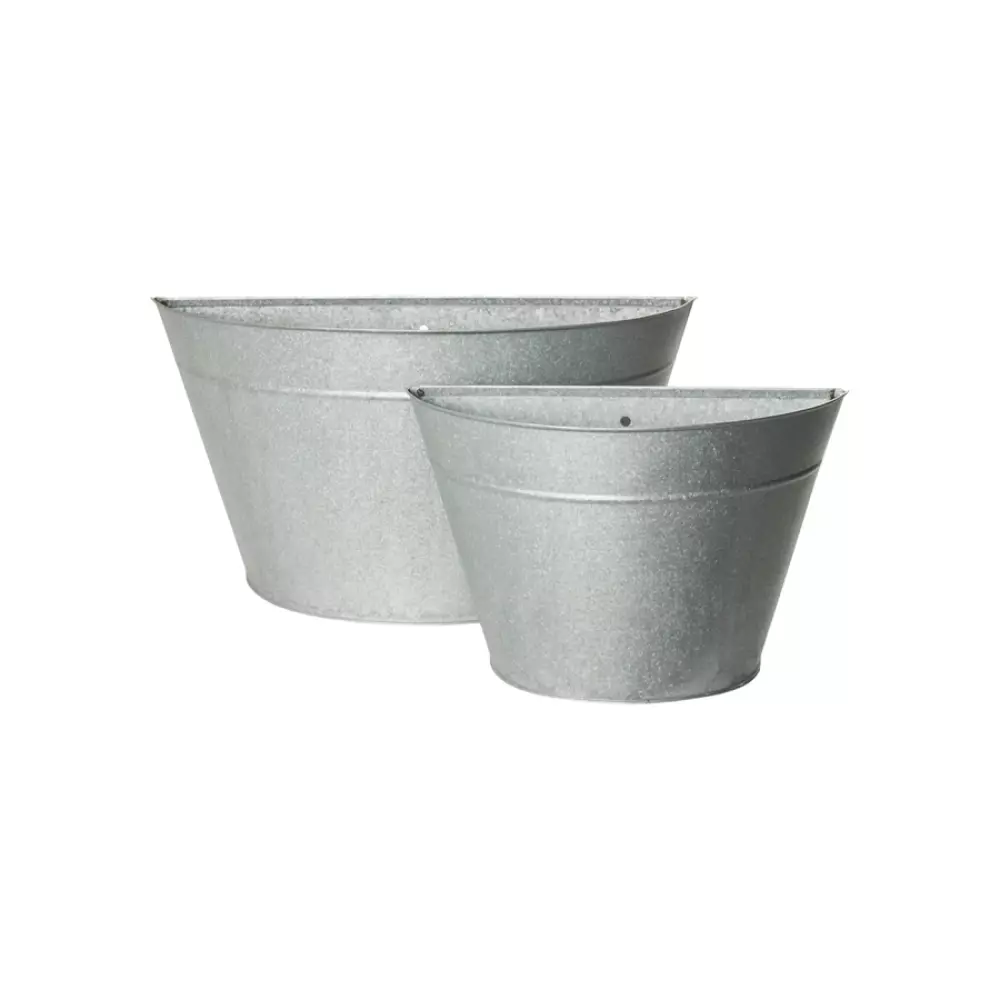 Alvin Veggpotter S/2 Grå, 5709810730897, 534243, Uterom og Fritid, Blomsterpotter, Lauvring, Alvin wall pot grey L26,5-36 W12-15 H16-18,5 S/2