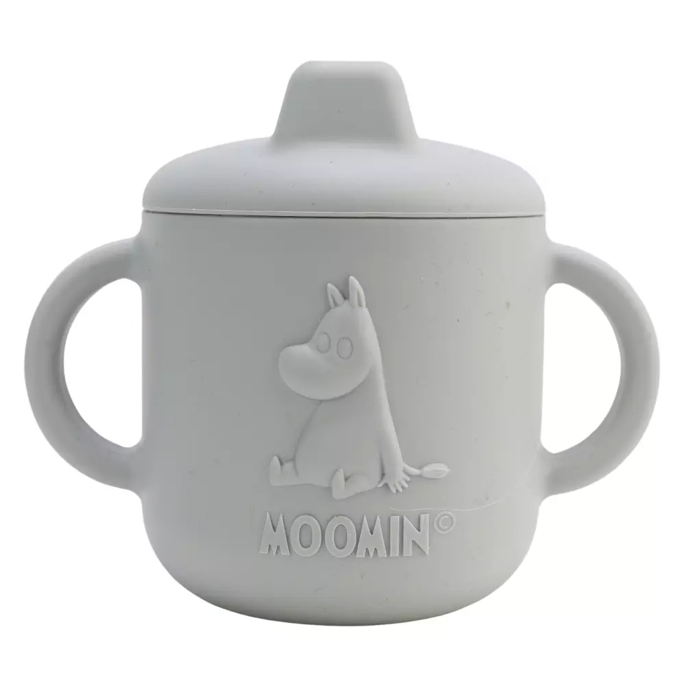 Moomin Tutekopp Grå, 7330786060206, 6020, Kjøkken, Barn, Moomin, Rätt Start, Mumin Silikon, Pipmugg, Easy Grey