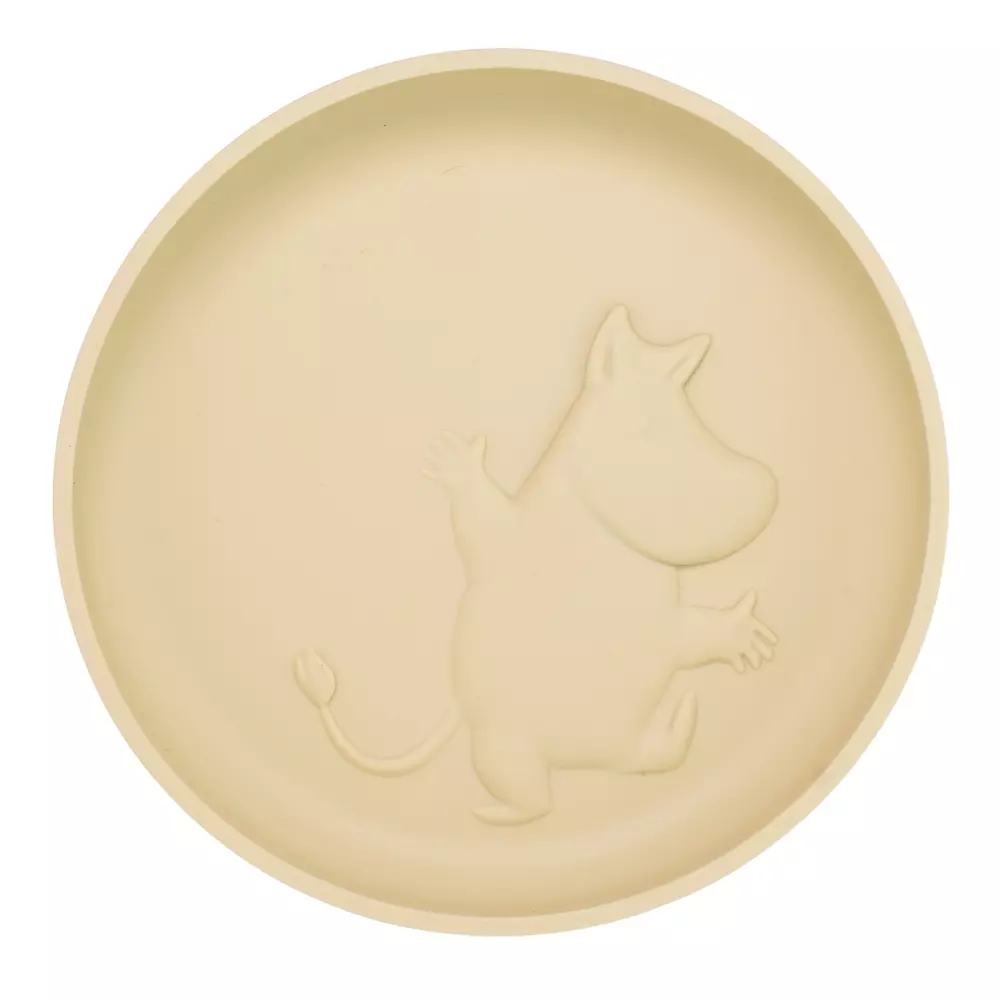 Moomin Tallerken Med Sugekopp Beige