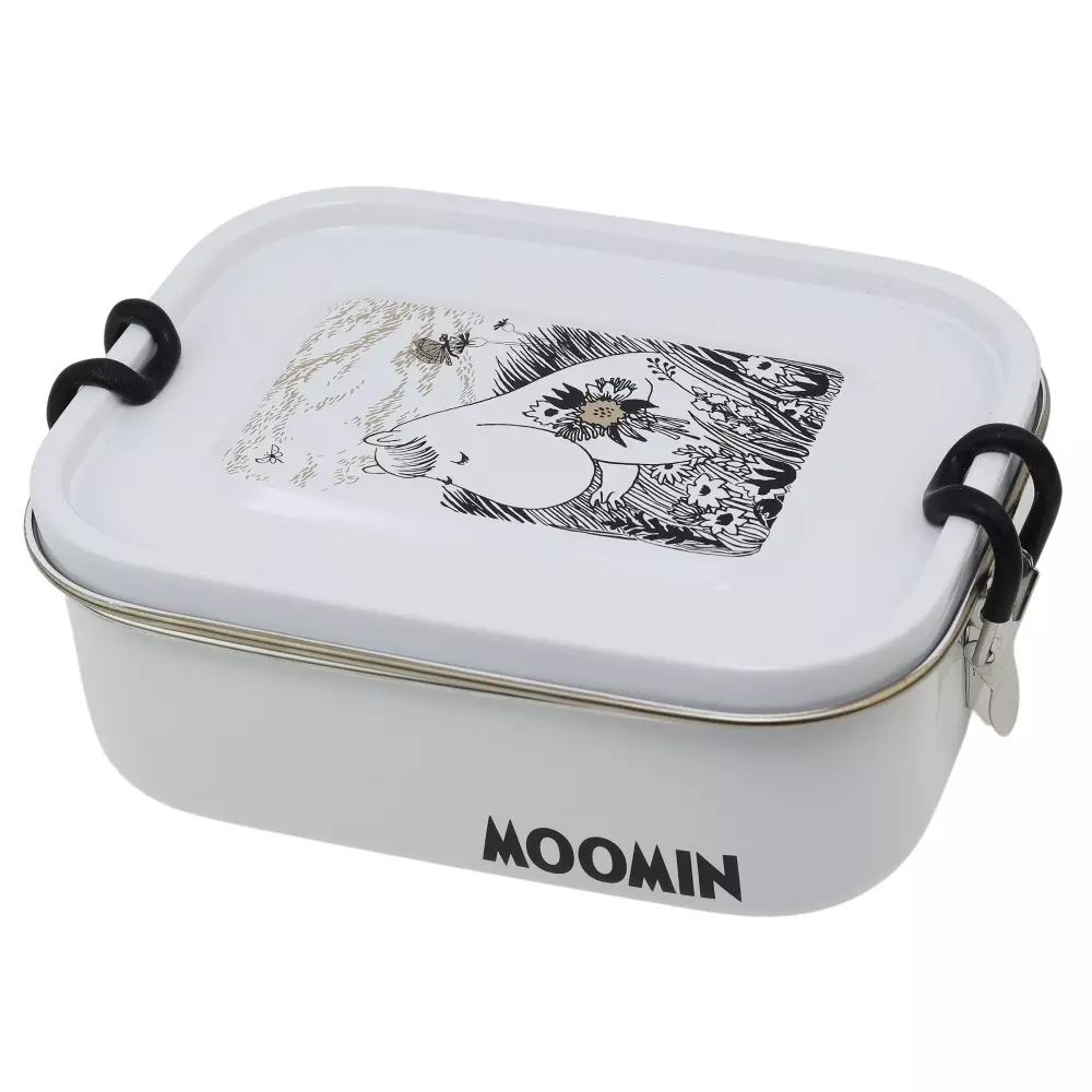 Moomin Matboks Hvit, 7330786061166, 6116, Kjøkken, Barn, Moomin, Rätt Start, Mumin Graphic, Lunchlåda i plåt