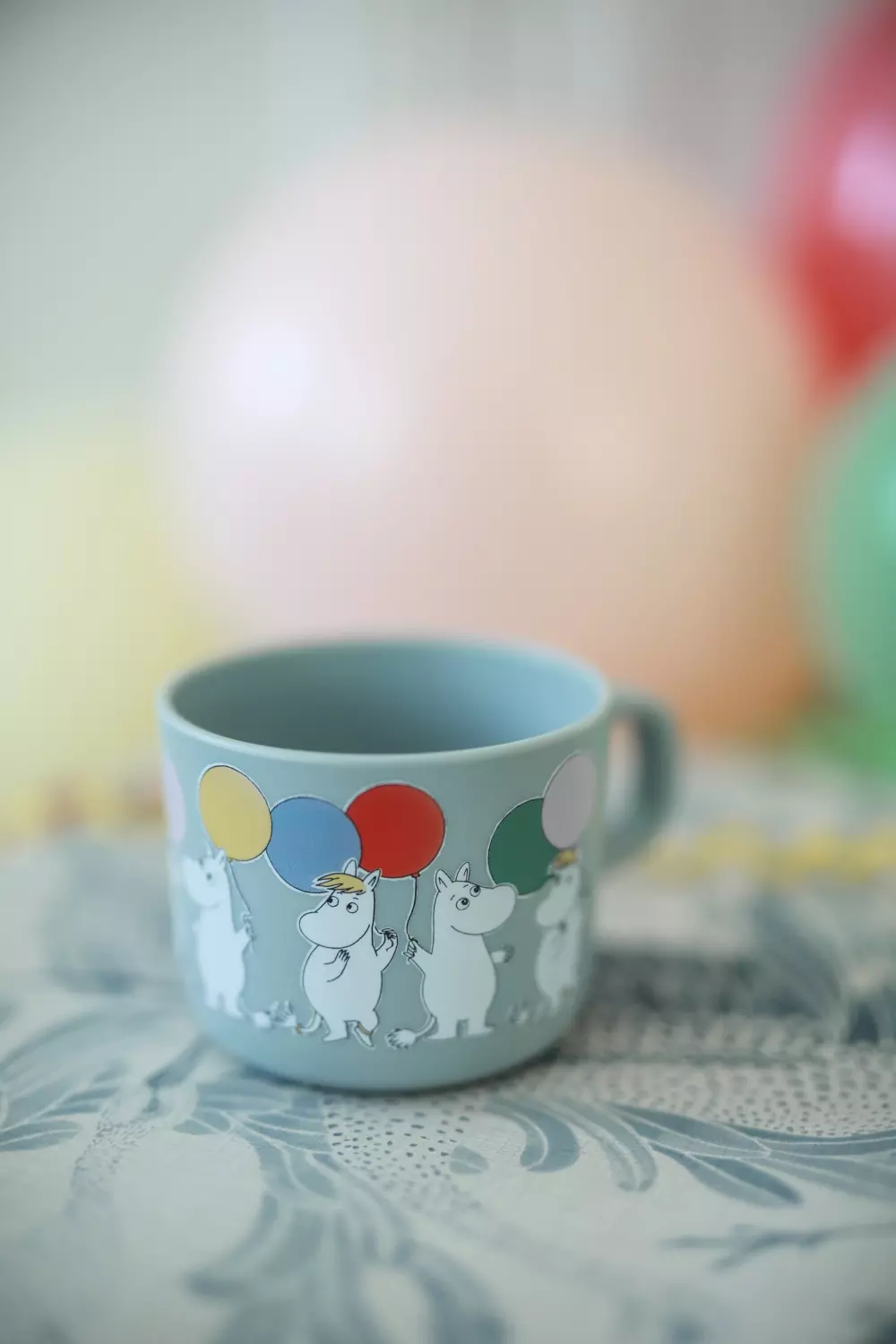 Moomin Kopp Med Håndtak Festligheter, 7330786063689, 6368, Kjøkken, Barn, Moomin, Rätt Start, Mumin Festligheter, Mugg med handtag, ballong