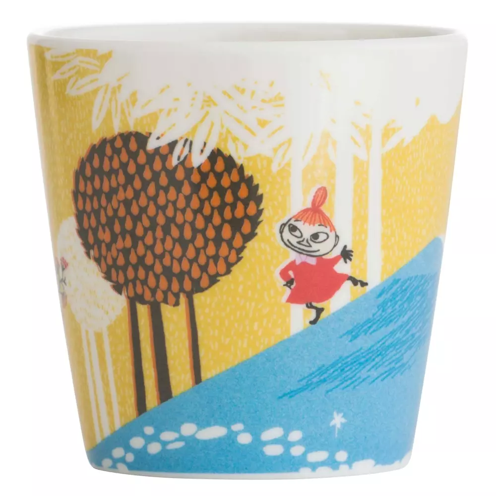 Moomin Kopp Med Håndtak Skog & Sjø Gul, 7330786069810, 6981, Kjøkken, Barn, Moomin, Rätt Start, Mumin Skog & Sjö, Mugg med handtag, gul 