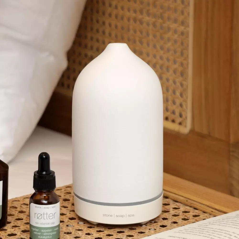 Aroma Diffuser - Hvit, 7090043722727, 702, Interiør, Duft, Stone Soap Spa, Thiink AS