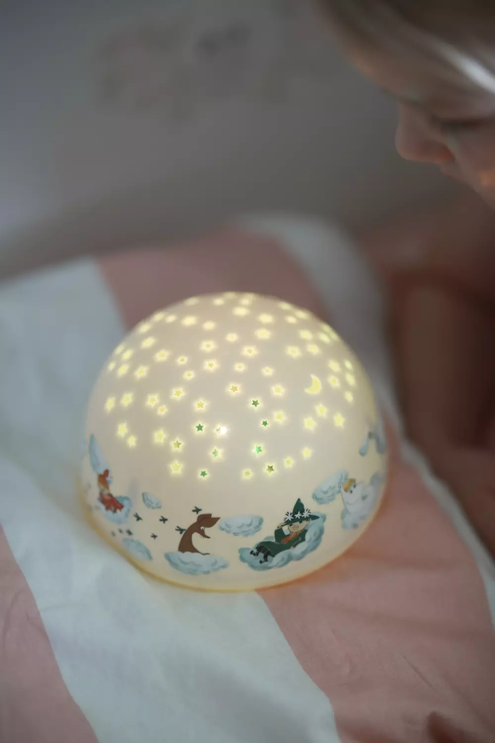 Moomin Nattlampe Med Stjernehimmel & Musikk