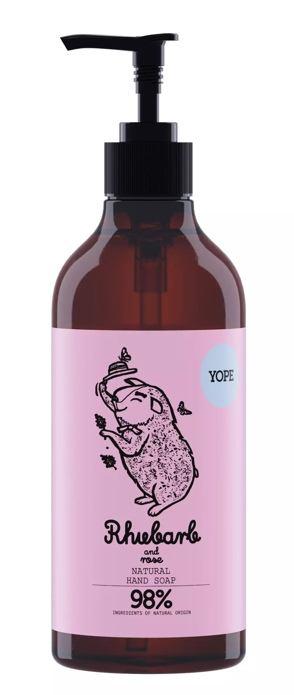 Hand Soap Rhubarb and Rose, 5903760201036, 800-005025, Baderom, Håndsåper, Yope, Strindberg Wellness AB, YOPE Hand Soap Rhubarb and Rose 500ml