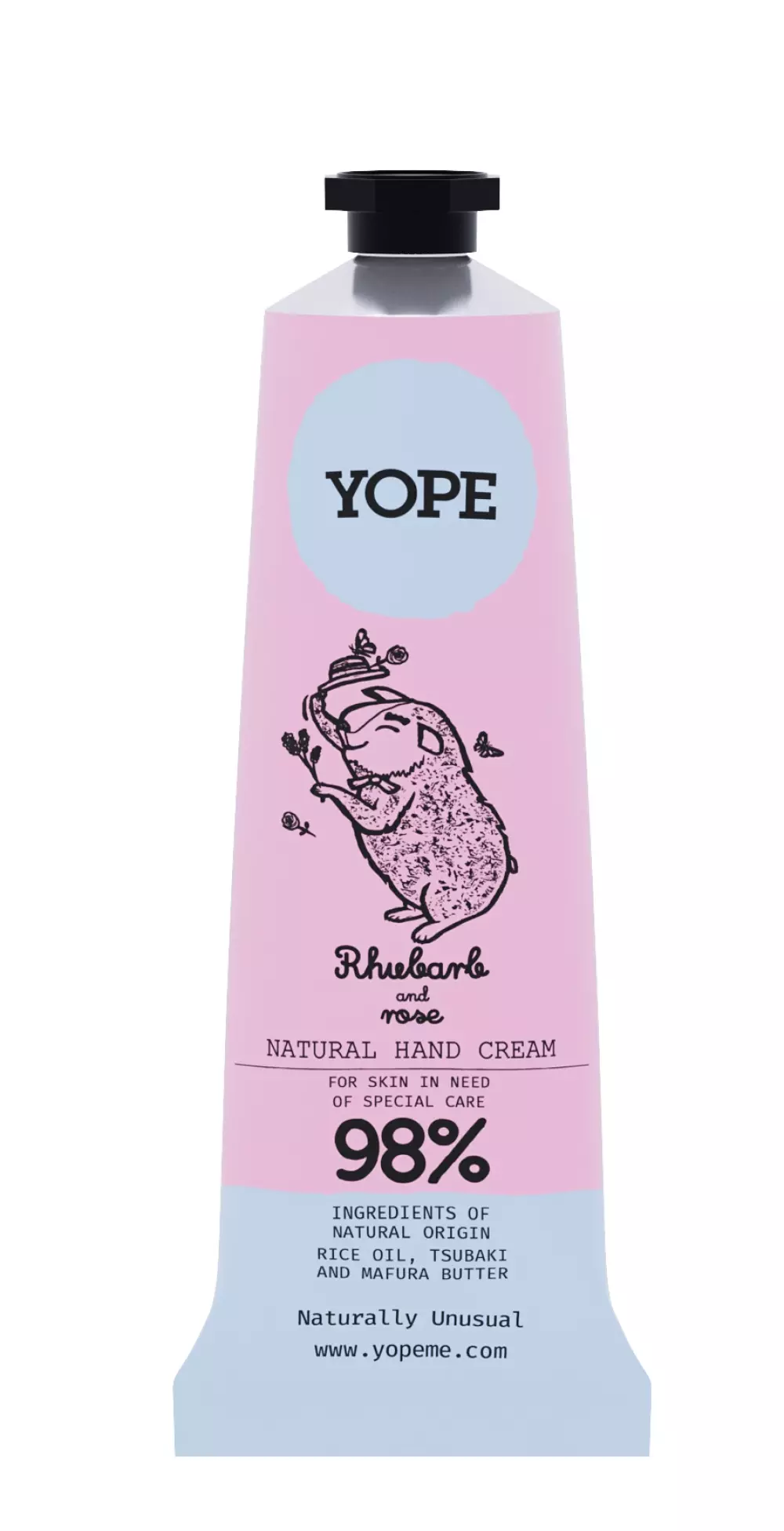 Hand Cream Rhubarb & Rose, 5903760201210, 800-005028, Baderom, Hudpleie, Yope, Strindberg Wellness AB, YOPE Hand Cream Rhubarb & Rose50ml