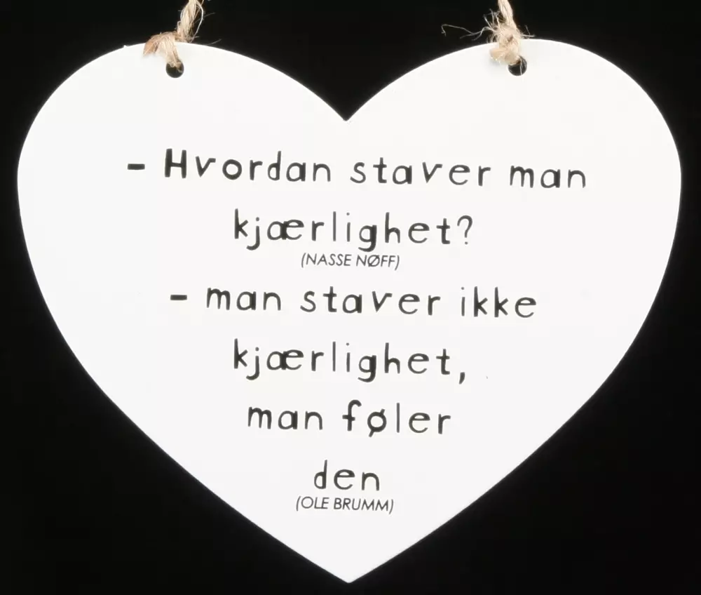 Skilt Stave kjærlighet, 7070056894093, 89409, Interiør, Skilt, Børscompagniet, Skilt Stave kjærlighet 13x11cm