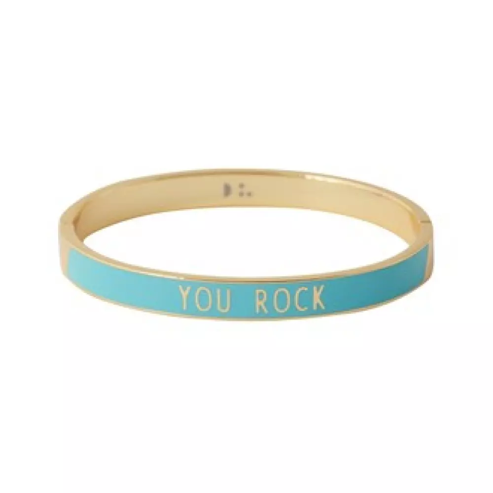 Word Candy Bangle You Rock, 5710498192785, 90502002TURQYOURCK, Accessories, Armbånd & Fotlenker, Design Letters, Word Candy Bangle