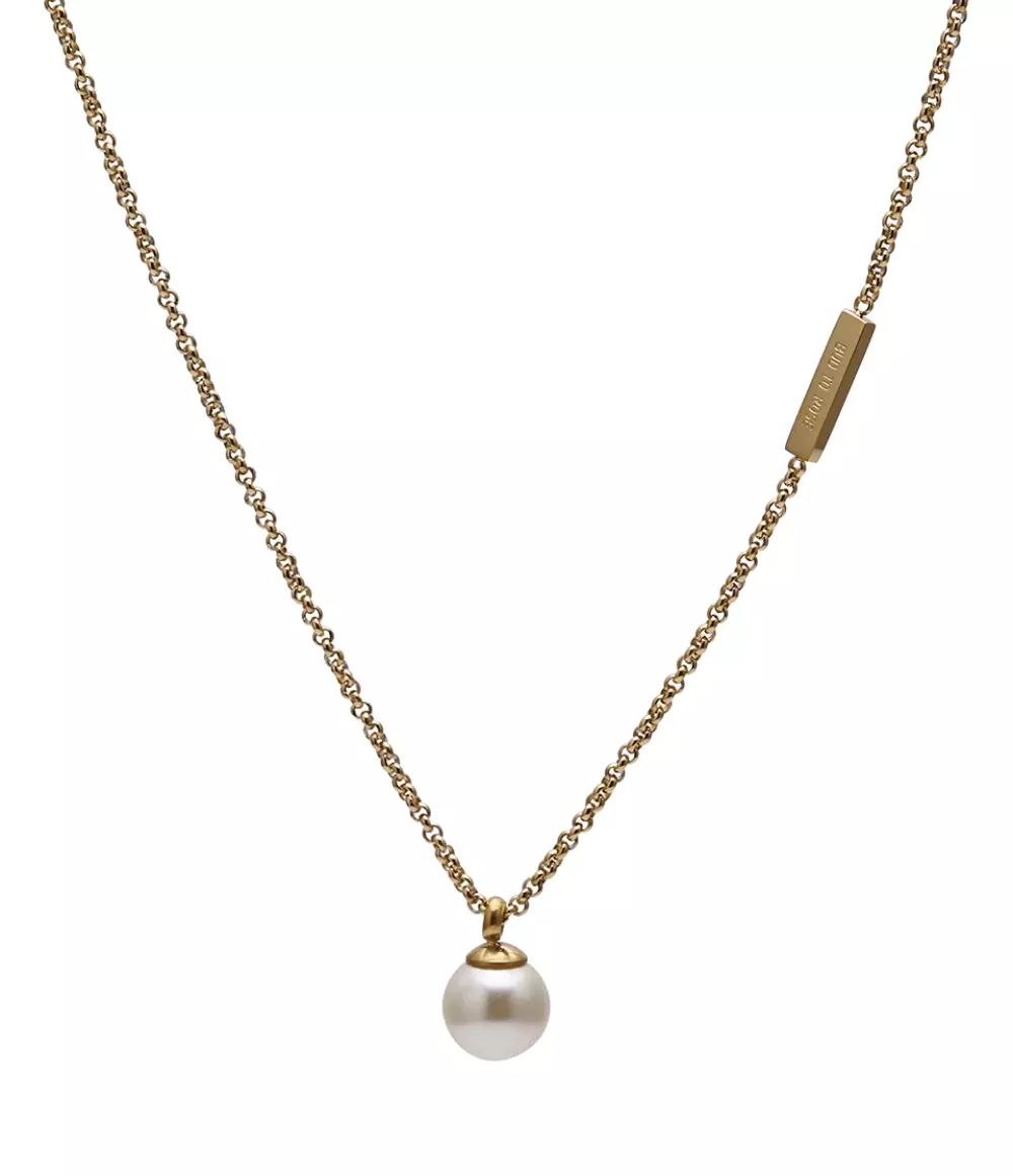 Shellpearl Kort Smykke Gull, 7332866056178, 911242, Accessories, Smykker, Bud To Rose, SHELLPEARL SHORT NECKLACE GOLD